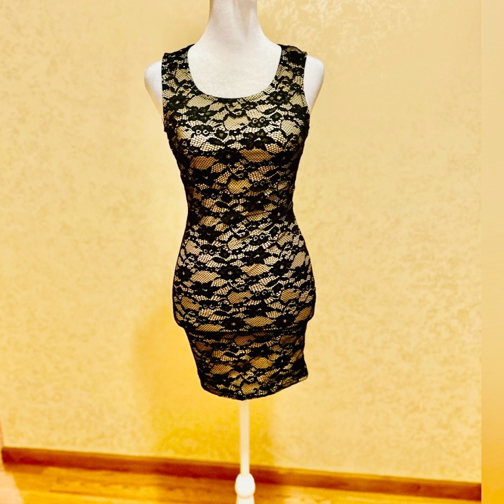 Elegant Black Lace Dress